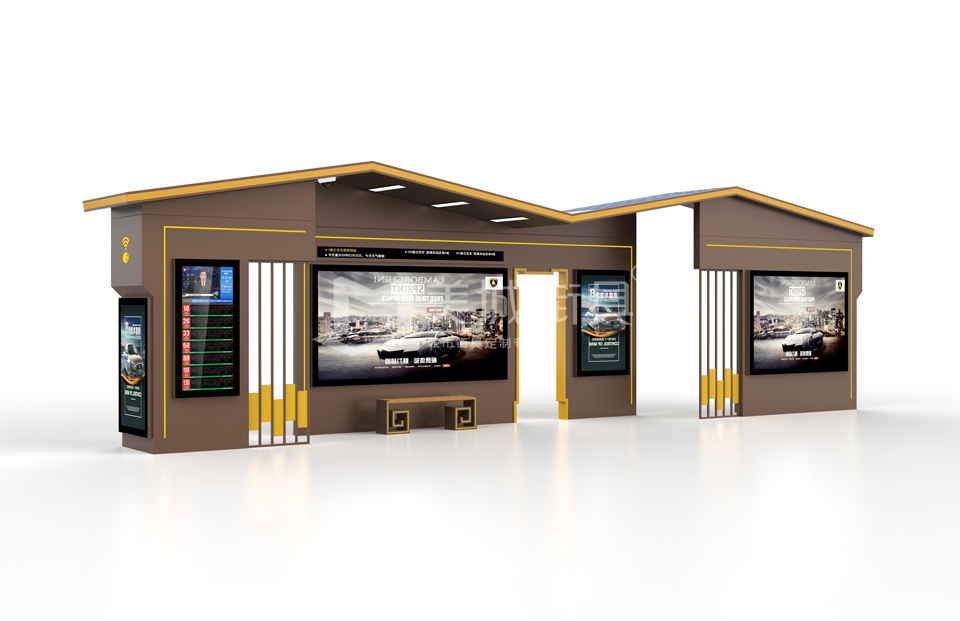 仿古候車亭 仿古候車亭