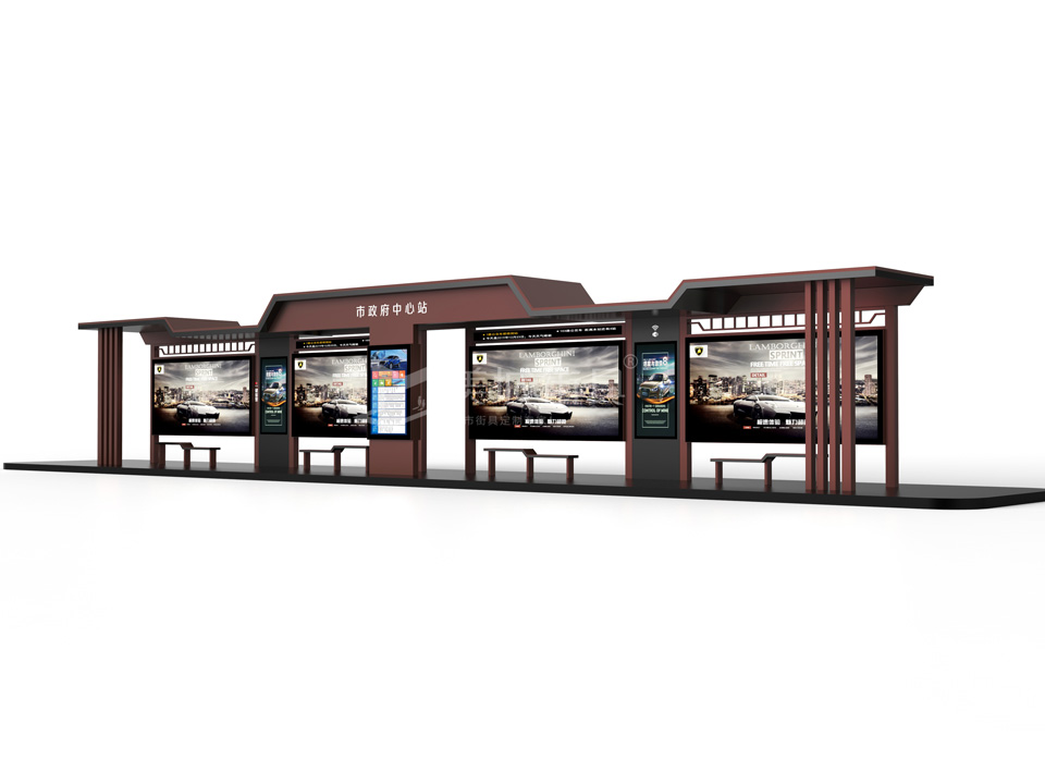 公交候車(chē)亭 公交候車(chē)亭